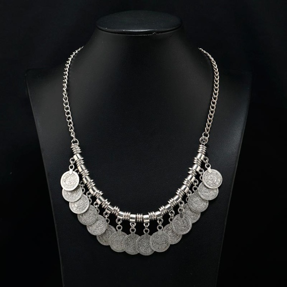 Колье с монетами бохо стиль Микс Колье с монетами бохо стиль Микс