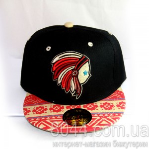 Кепка з прямим козирком снепбек Індіанець