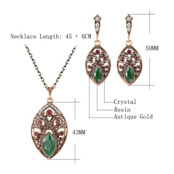 Набор украшений Эвсун кулон и серьги