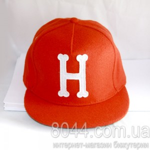Кепка с прямым козырьком Hat из оранжевого фетра Кепка с прямым козырьком Hat из оранжевого фетра