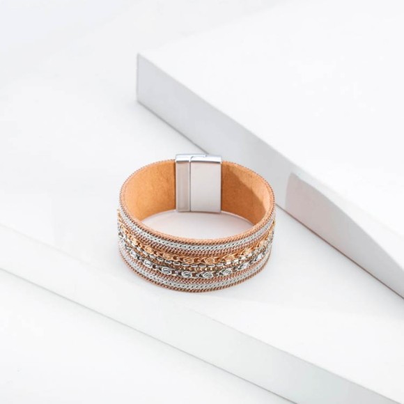 Жіночий браслет грецький стиль бежевий