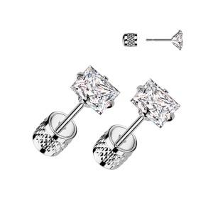 Серьги гвоздики из стали Spikes SE02Q Серьги гвоздики из стали Spikes SE02Q