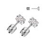 Серьги гвоздики из стали Spikes SE02Q