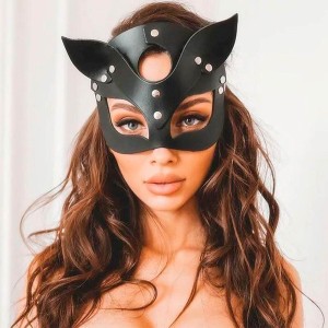 Кожаная маска кошки Кожаная маска кошки