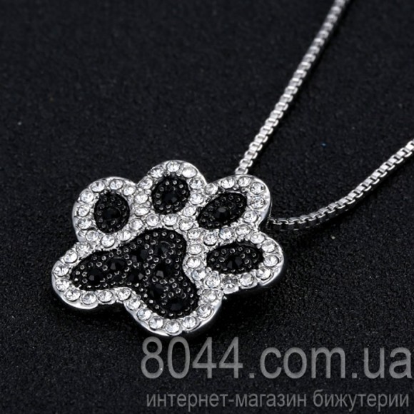 Кулон с цепочкой посеребренный Лапка Кулон с цепочкой посеребренный Лапка