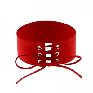 Замшевый чокер шнуровка Ким