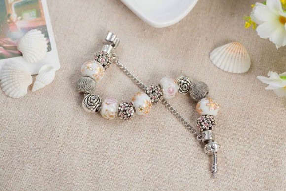 Браслет у стилі пандора Квіти Браслет у стилі пандора Квіти