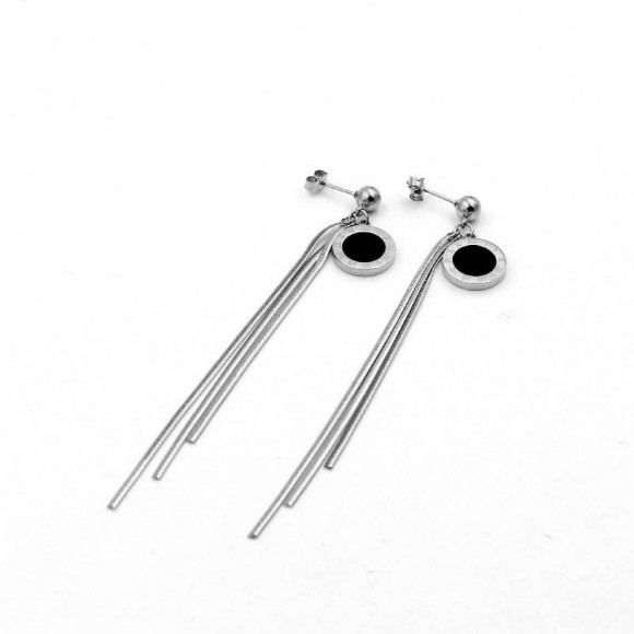 Довгі сережки з римськими цифрами Довгі сережки з римськими цифрами