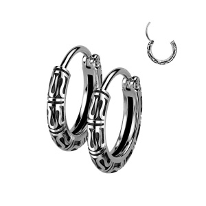 Серьги кольца из стали Spikes SE4279 Серьги кольца из стали Spikes SE4279