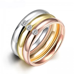 Кільце зі сталі Crystal Color (набір із 3 штук) Кільце зі сталі Crystal Color (набір із 3 штук)