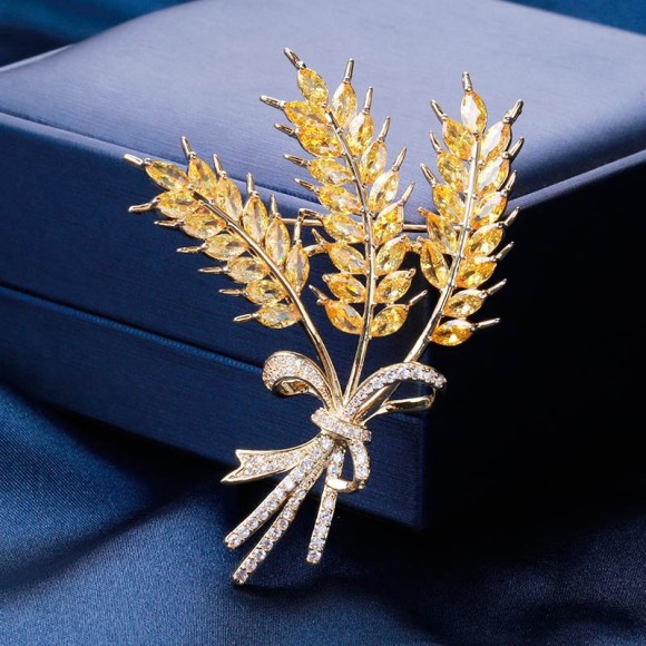 Брошь три колоска пшеницы Брошь три колоска пшеницы