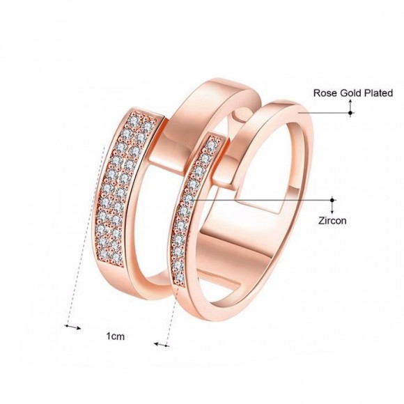 Кольцо Rose Gold