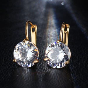 Серьги с английским замком Фианит Серьги с английским замком Фианит