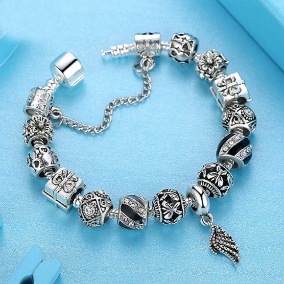 Браслет в стиле пандора Крыло