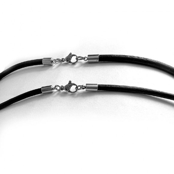Шнурок на шию з натуральної шкіри Premium