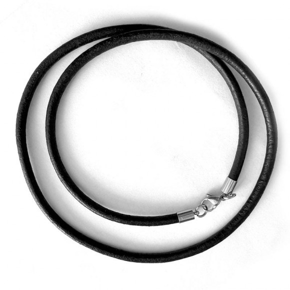 Шнурок на шию з натуральної шкіри Premium