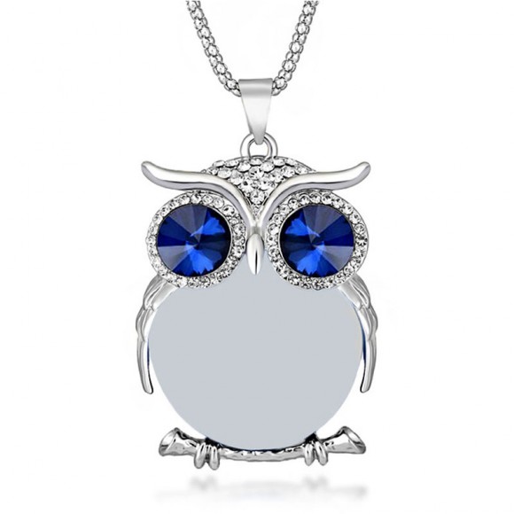 Кулон Кришталева сова з кристалом Кулон Кришталева сова з кристалом