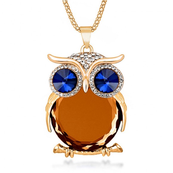 Кулон Кришталева сова з кристалом Кулон Кришталева сова з кристалом