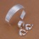Набор украшений Струнка посеребренный: браслет, серьги, кольцо