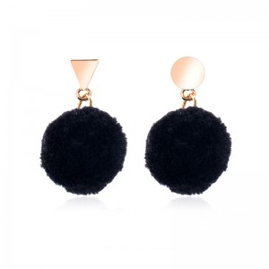 Серьги гвоздики Помпончик Серьги гвоздики Помпончик