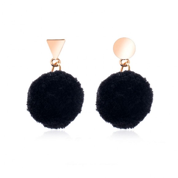 Серьги гвоздики Помпончик Серьги гвоздики Помпончик