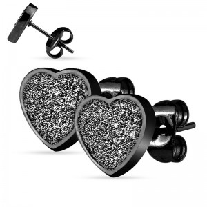 Серьги гвоздики из стали Spikes Сердце Spikes SEZHT Серьги гвоздики из стали Spikes Сердце Spikes SEZHT