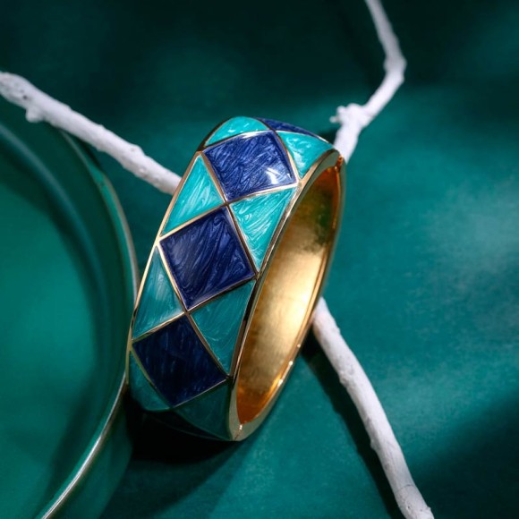 Металевий жіночий браслет Квадрат