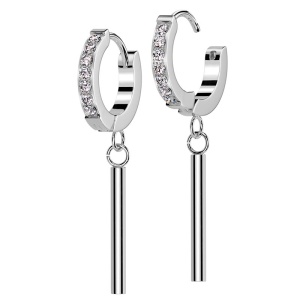 Серьги подвески из стали Spikes SE4873 палочка Серьги подвески из стали Spikes SE4873 палочка