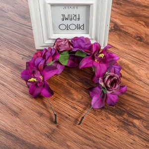 Обруч для волос Фиолетовые цветы Обруч для волос Фиолетовые цветы