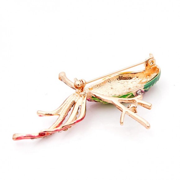 Брошь Яркая Птица