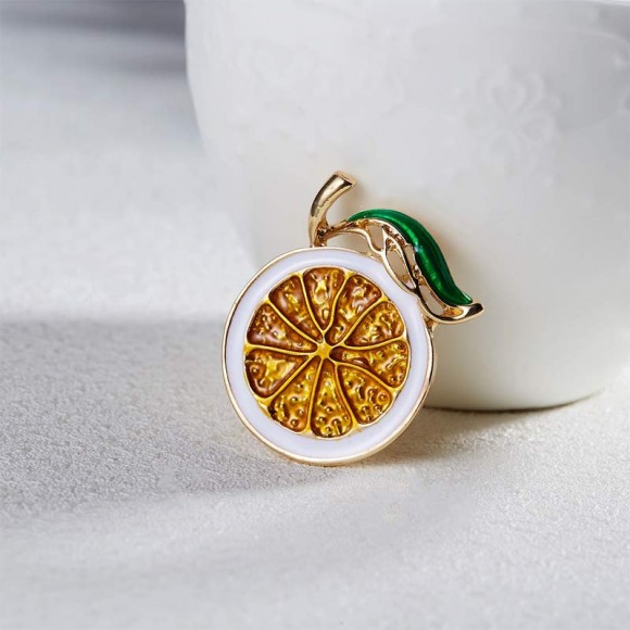 Брошь Апельсинова часточка Брошь Апельсинова часточка