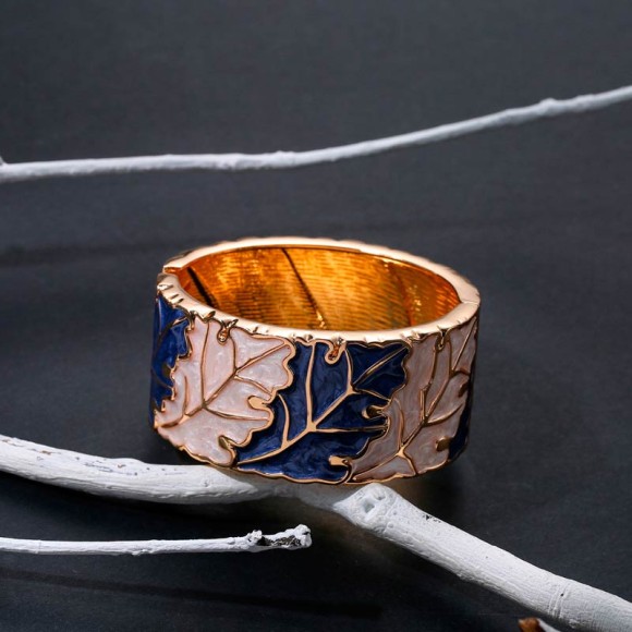 Металевий жіночий браслет Осінній лист Металевий жіночий браслет Осінній лист