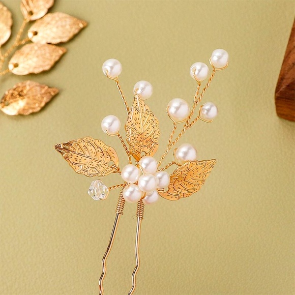 Набор шпилек для волос Золотой шелест 6 шт Набор шпилек для волос Золотой шелест 6 шт