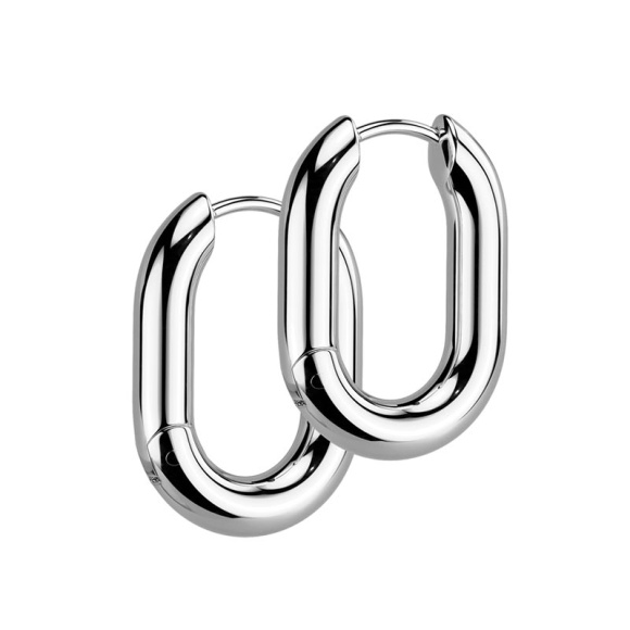 Сережки кільця зі сталі Spikes SE5091