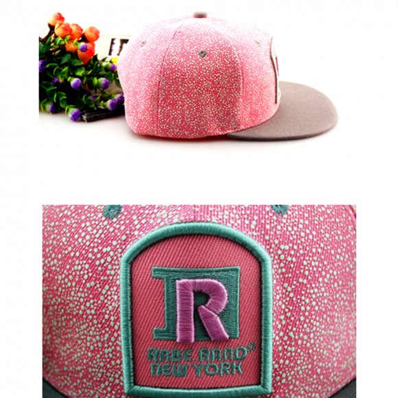 Кепка з прямим козирком Rabe Rand Люмінесцентна (світиться у темряві) рожева