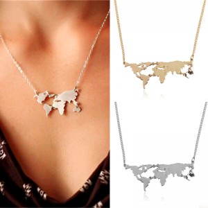 Кулон на шию Карта світу