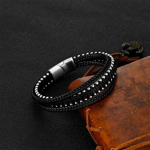 Мужской кожаный браслет Боллс Мужской кожаный браслет Боллс