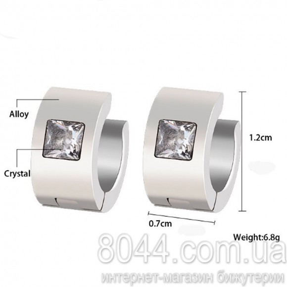 Серьги кольца из нержавеющей стали Plaza Серьги кольца из нержавеющей стали Plaza
