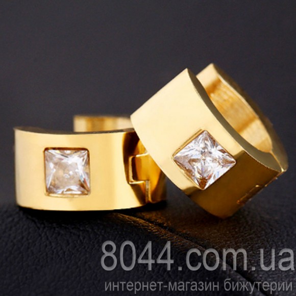 Серьги кольца из нержавеющей стали Plaza Серьги кольца из нержавеющей стали Plaza