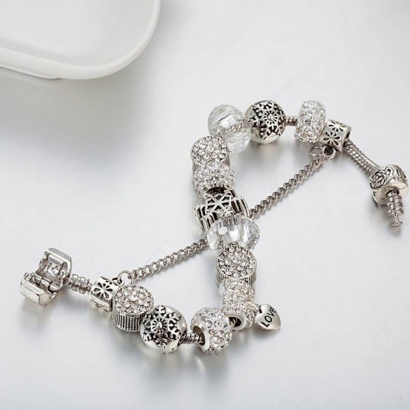Браслет у стилі пандора Сніжинка