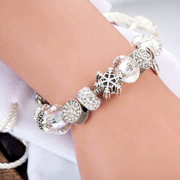Браслет у стилі пандора Сніжинка