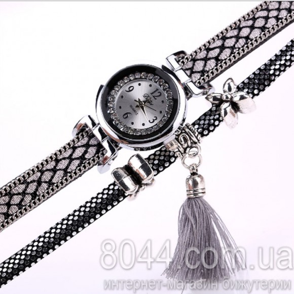 Годинник браслет Fashion Ladies зі шкіряним ремінцем