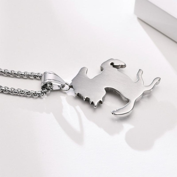 Кулон із нержавіючої сталі Кінь з ланцюжком Кулон із нержавіючої сталі Кінь з ланцюжком