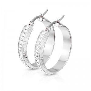 Сережки кільця зі сталі Spikes SE0280 Сережки кільця зі сталі Spikes SE0280