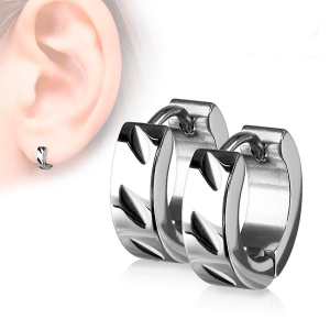 Серьги кольца из стали SSE-005 Серьги кольца из стали SSE-005