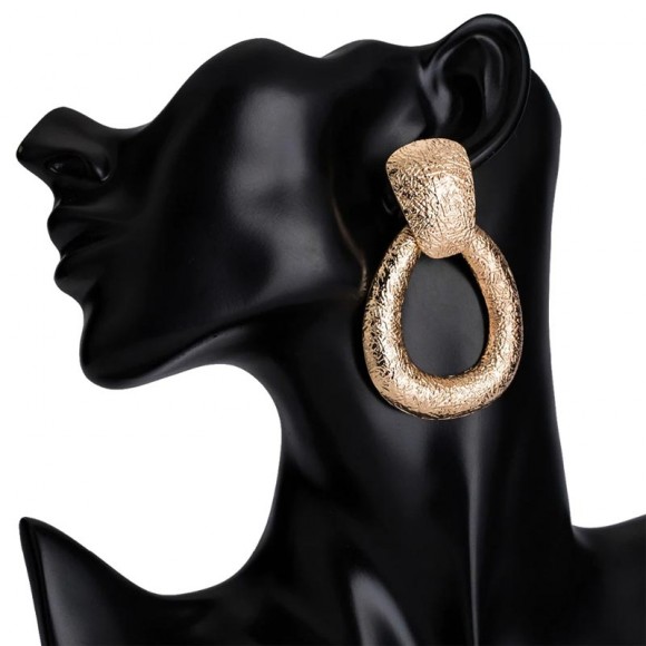 Серьги объемные Капля