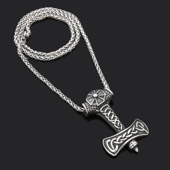 Кулон в стиле викингов Молот Тора (с цепочкой) Кулон в стиле викингов Молот Тора (с цепочкой)