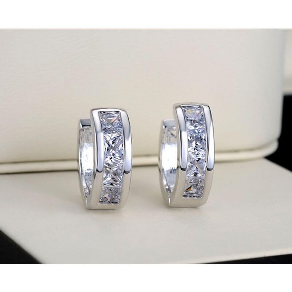 Серьги кольца Beauty Crystal