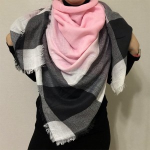 Платок шаль в клетку Blue Sky Платок шаль в клетку Blue Sky