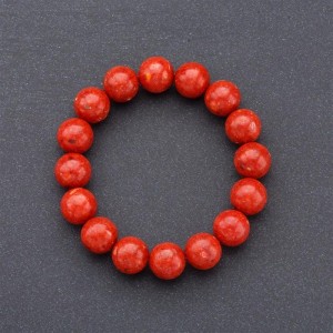 Браслет на резинке из натурального камня Коралла Браслет на резинке из натурального камня Коралла